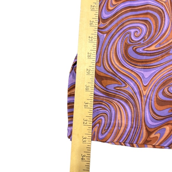 Zara multicolored print with slit pants size small - Picture 4 of 9